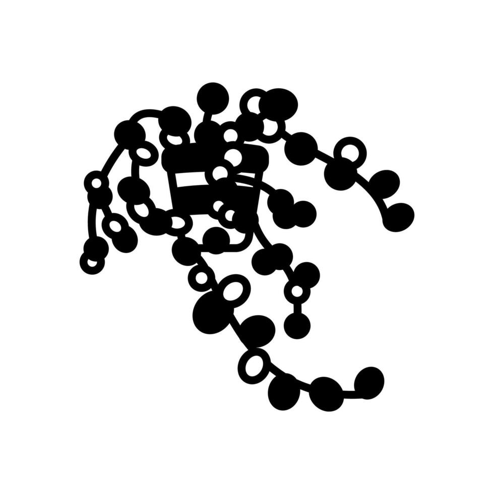 Zeichenfolge von Perlen Symbol im Vektor. Logo vektor