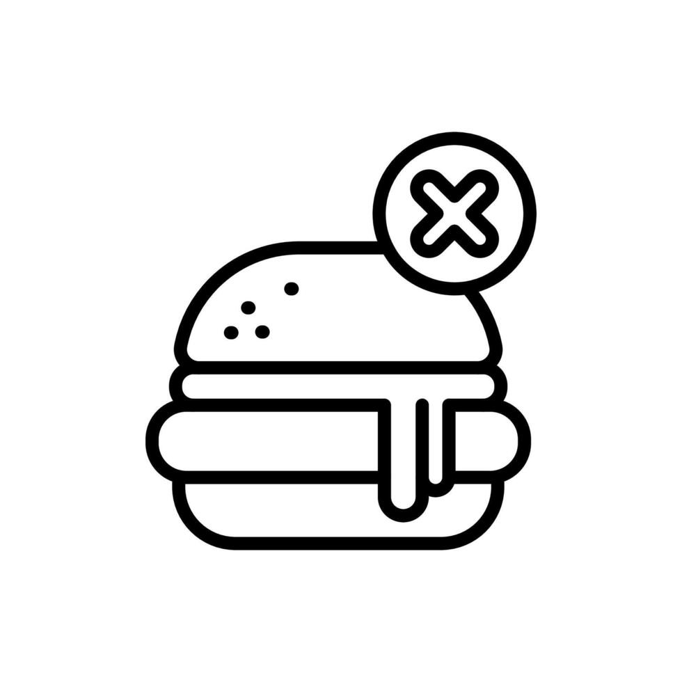 Müll Essen Symbol im Vektor. Logo vektor
