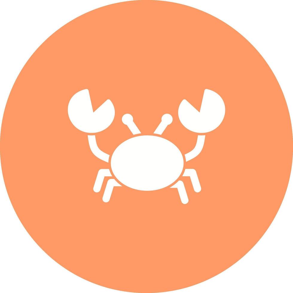 Symbol für Krabbenvektor vektor