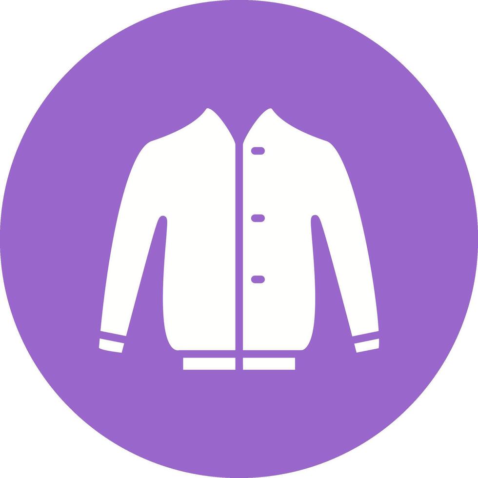 Vektorsymbol für stilvolle Jacke vektor