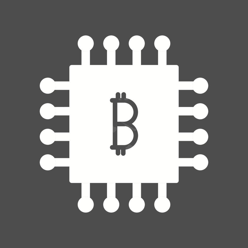 bitcoin chip vektor ikon