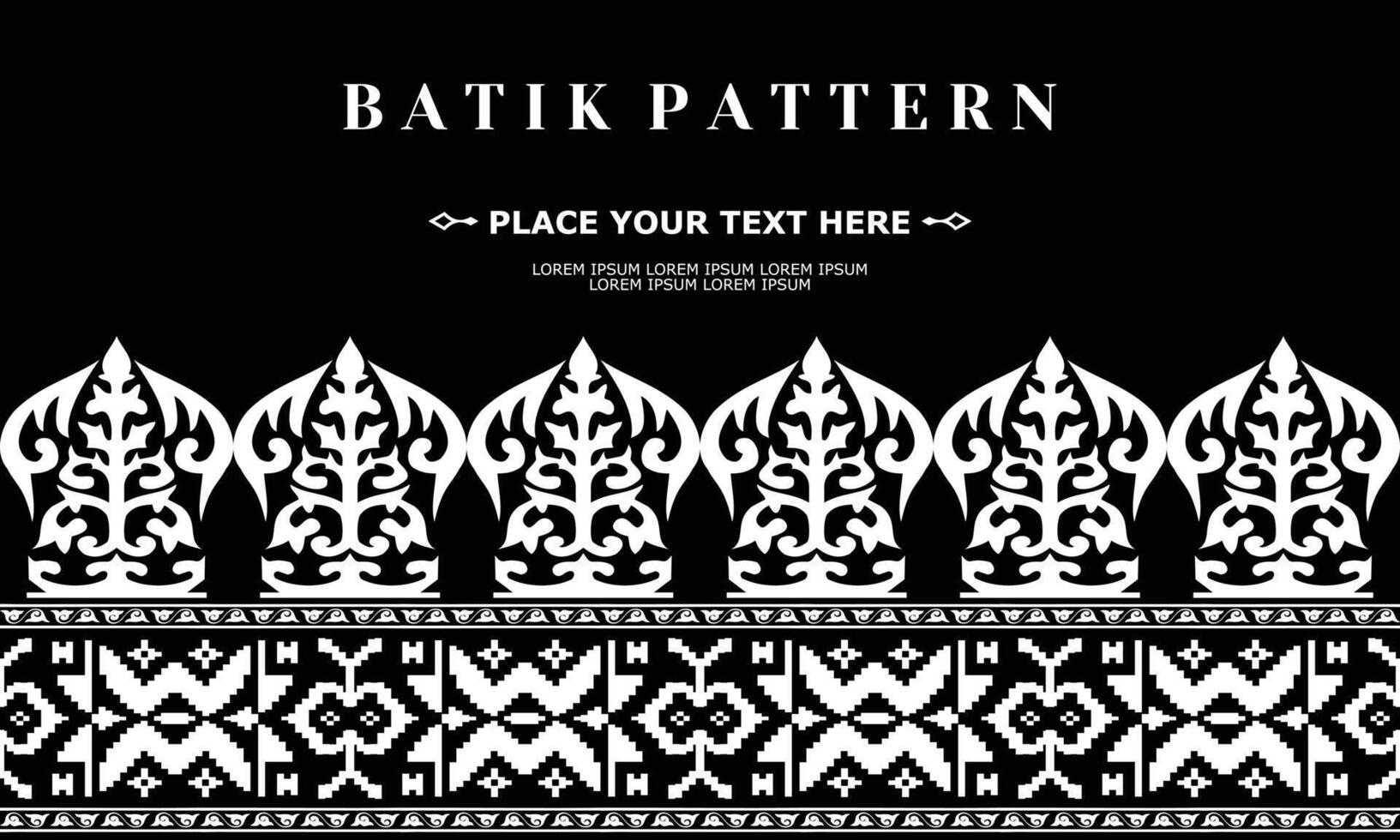 Vektor Luxus und elegant traditionell Batik Ornament Muster