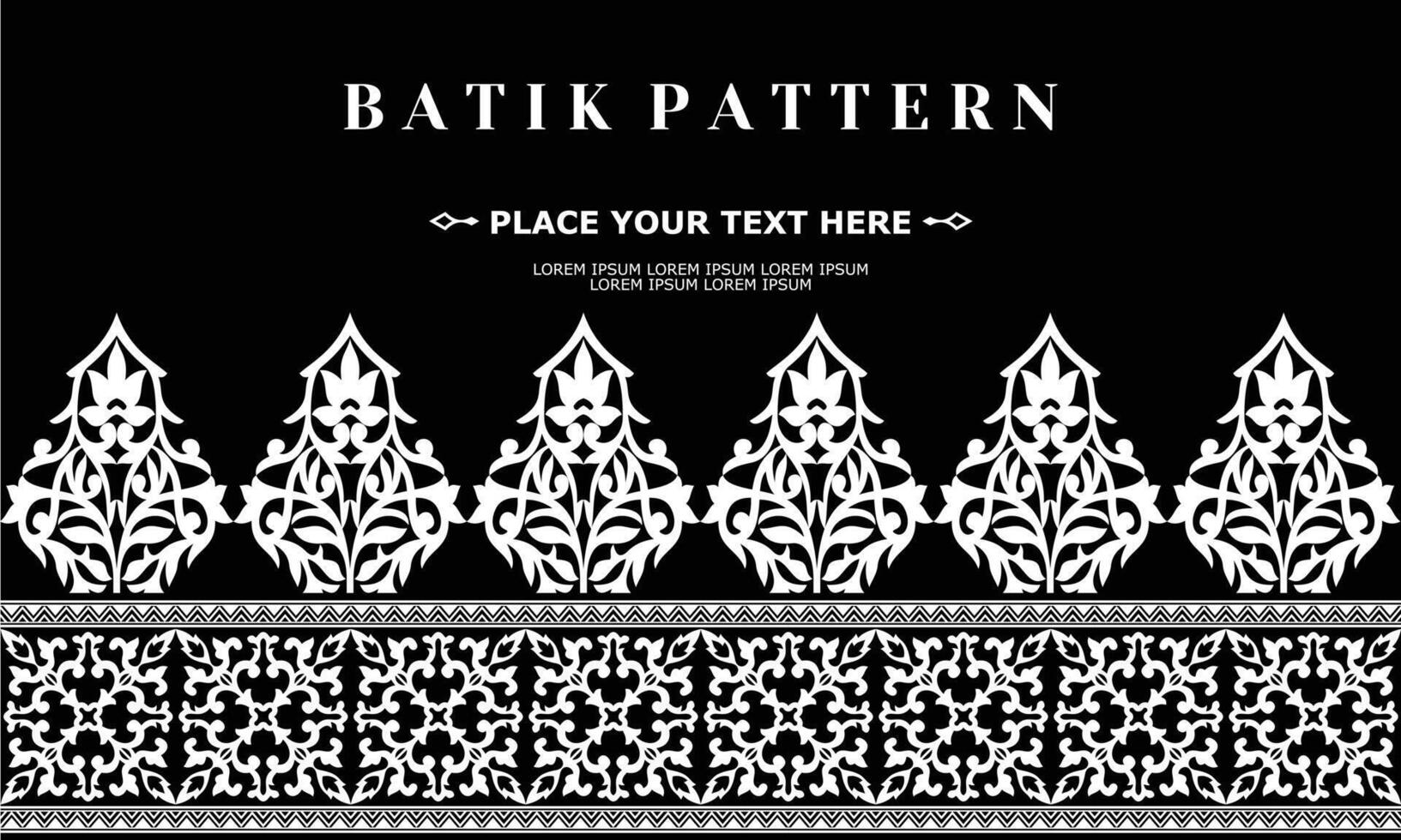 Vektor Luxus und elegant traditionell Batik Ornament Muster
