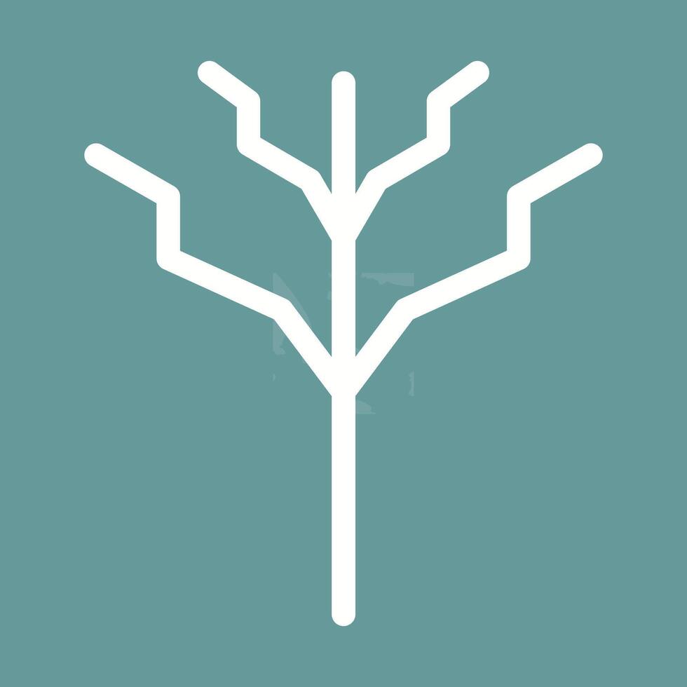 träd med Nej löv vektor ikon