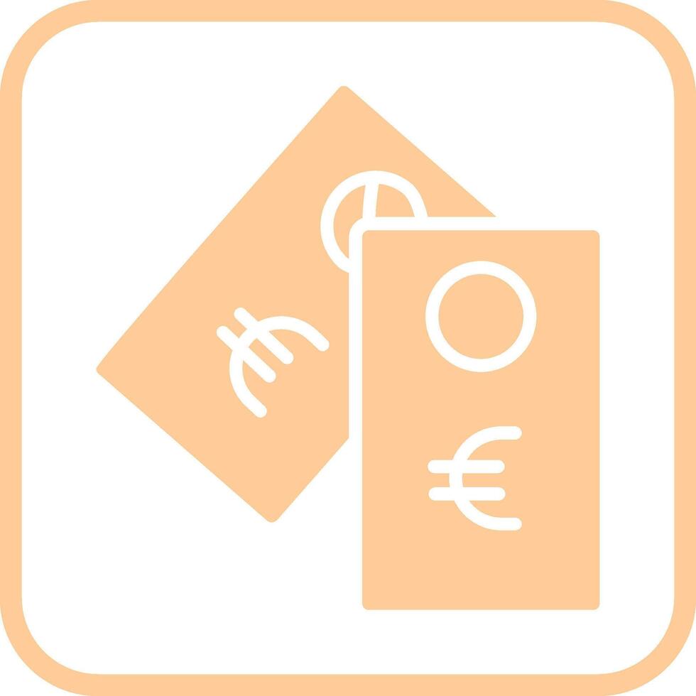 Euro-Tag-Vektor-Symbol vektor