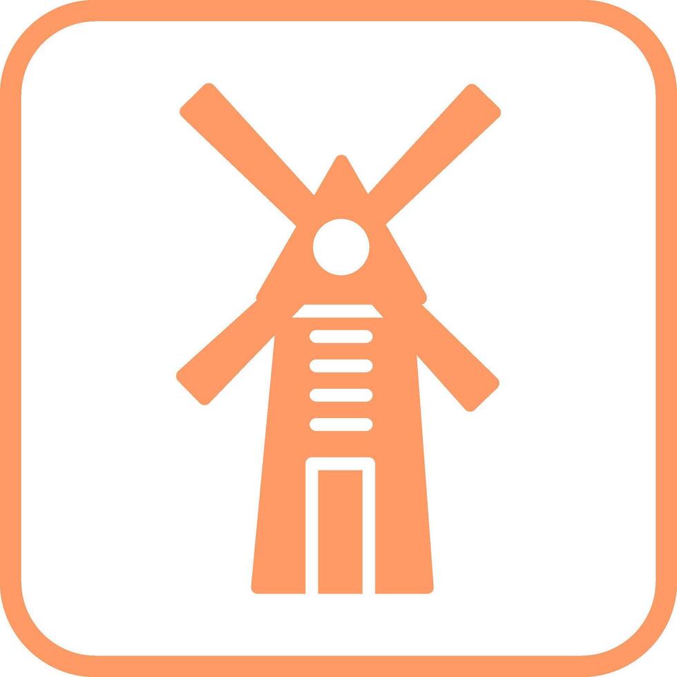 Symbol für Windmühlenvektor vektor