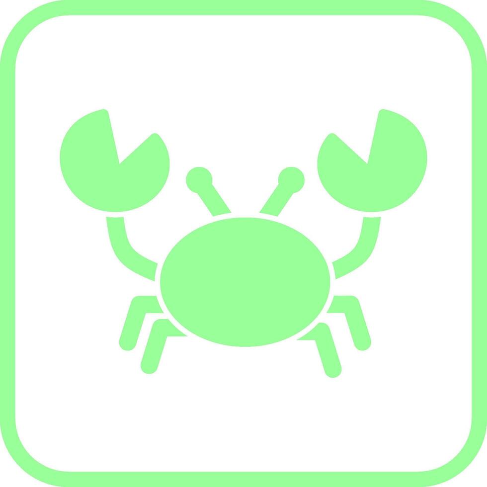 Symbol für Krabbenvektor vektor
