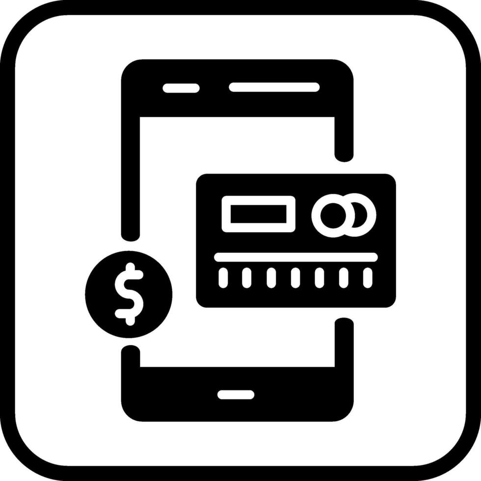Vektorsymbol für mobiles Banking vektor