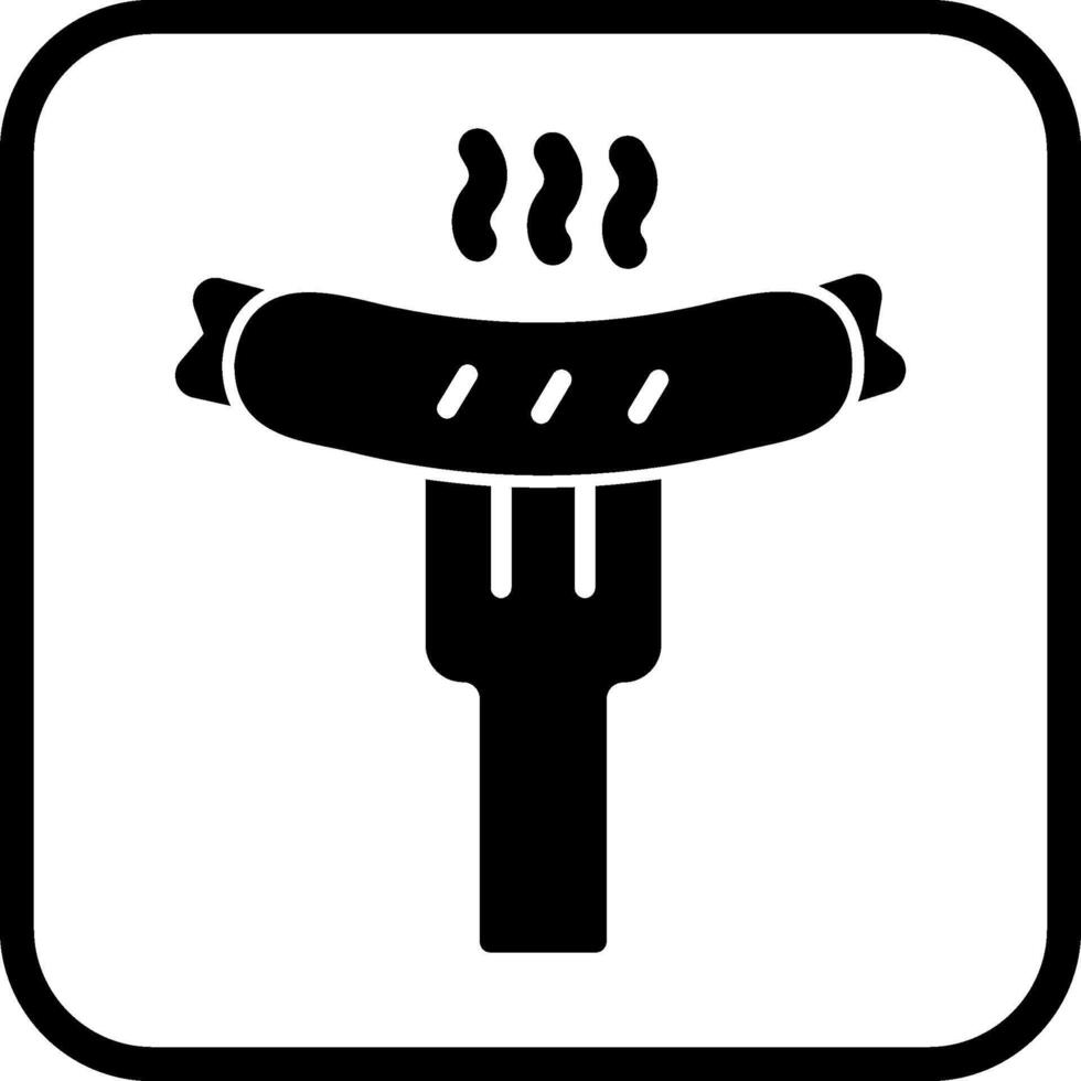 Wurst-Vektor-Symbol vektor