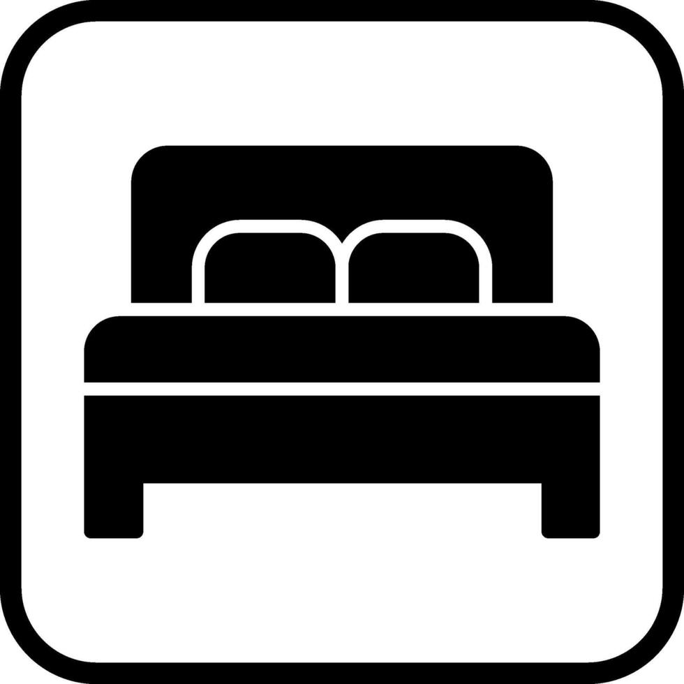 doppelt Bett ii Vektor Symbol