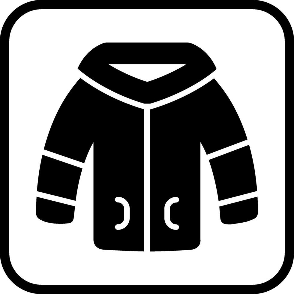 Vektorsymbol Winterjacke vektor