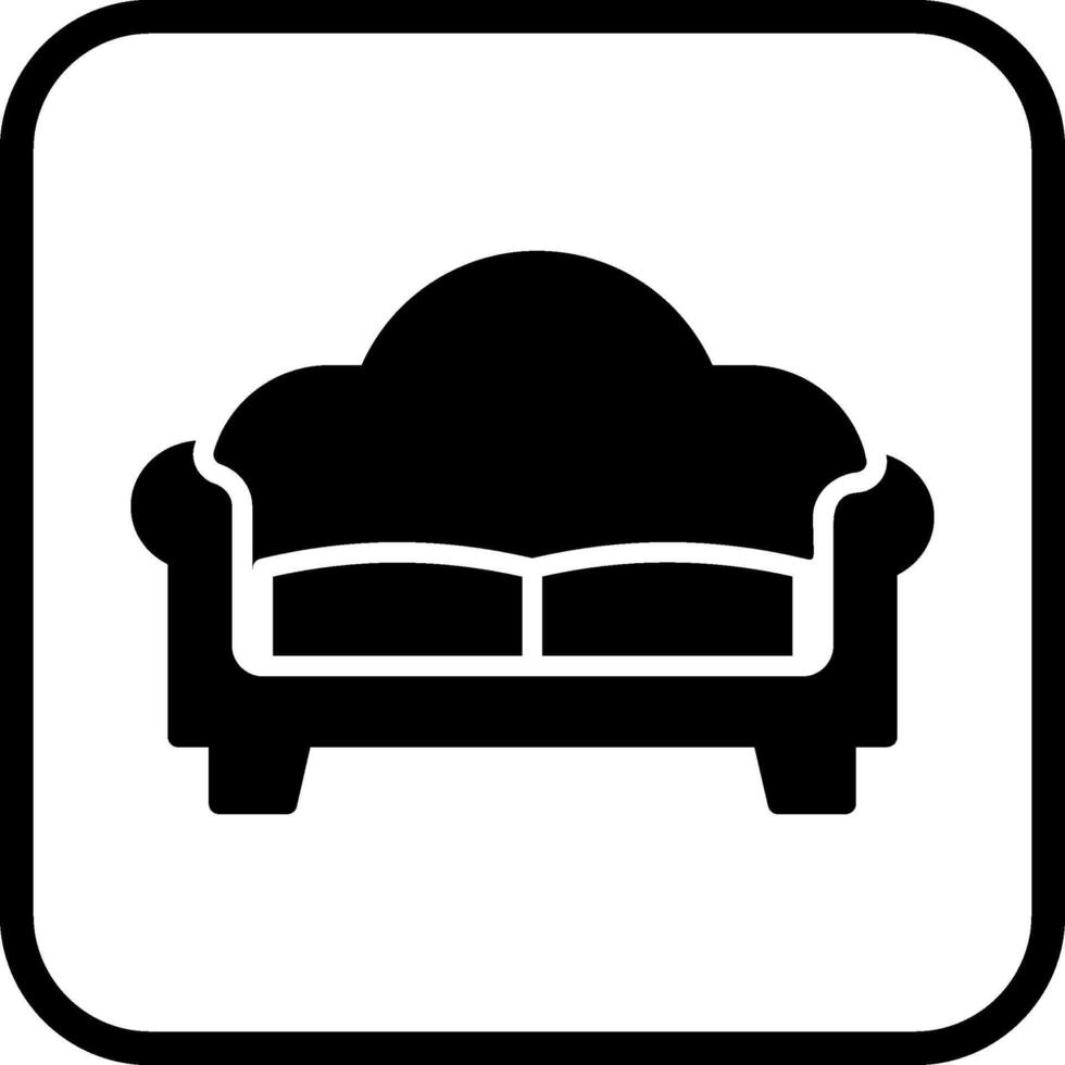 dubbel- soffa vektor ikon