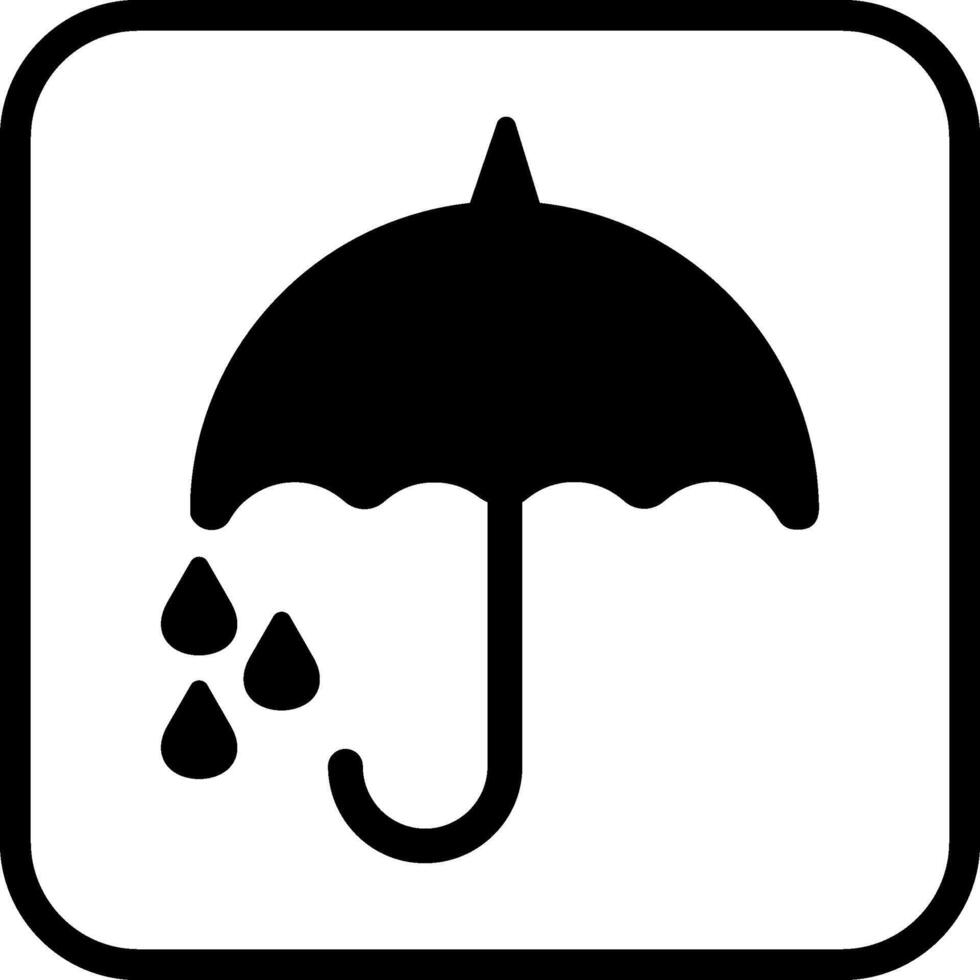 Regenschirm-Vektor-Symbol vektor