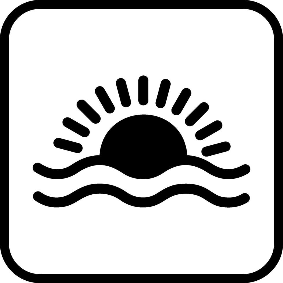 Sonnenaufgang-Vektor-Symbol vektor