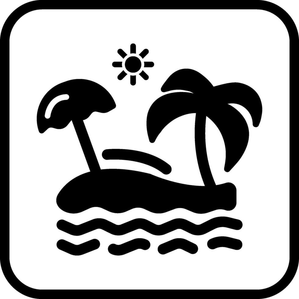 strand vektor ikon