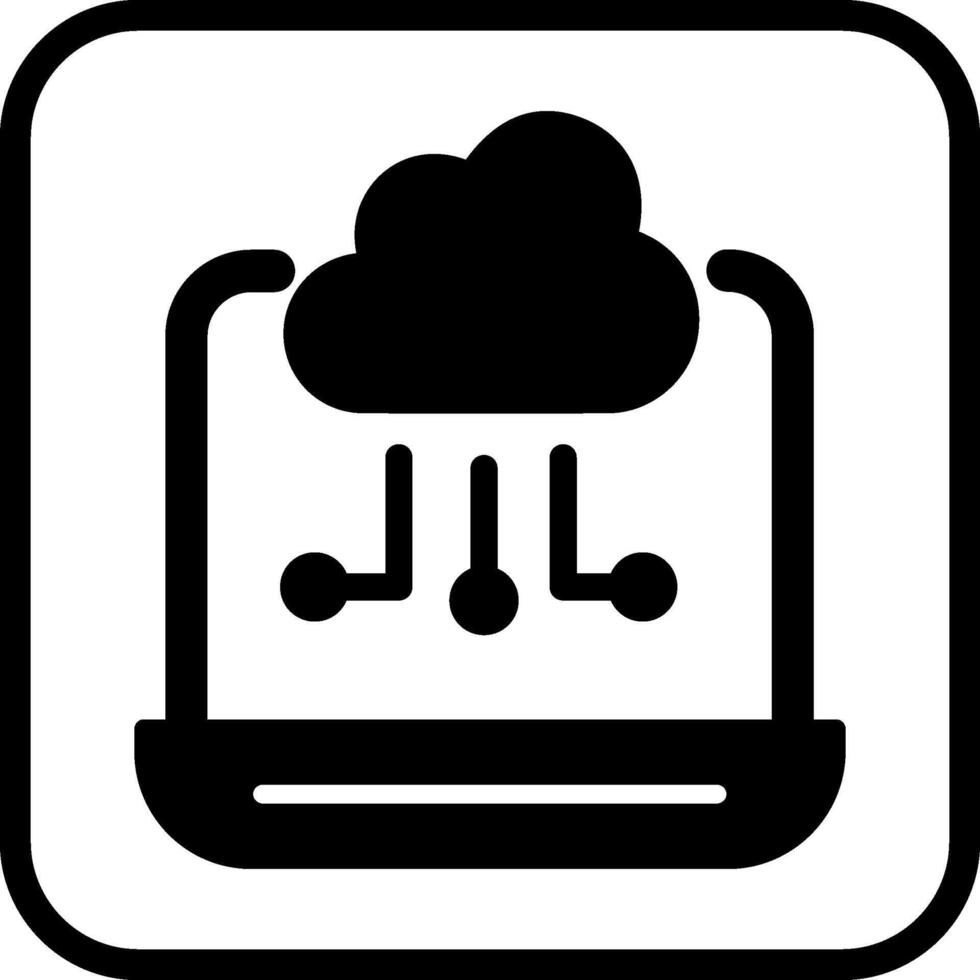 Cloud-Computing-Vektorsymbol vektor