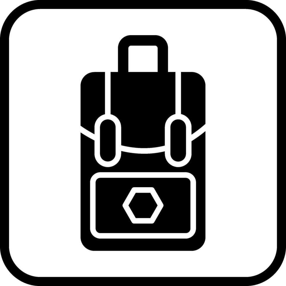 Taschenpack-Vektorsymbol vektor