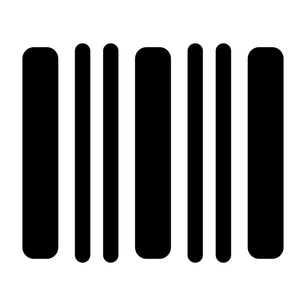 Barcode-Vektorsymbol vektor