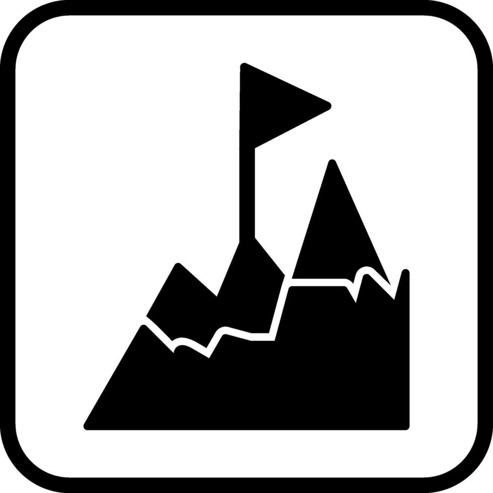 Meilenstein-Vektor-Symbol vektor