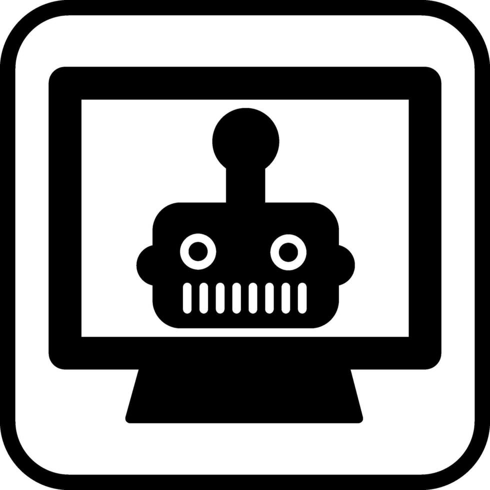 künstlich bot Vektor Symbol