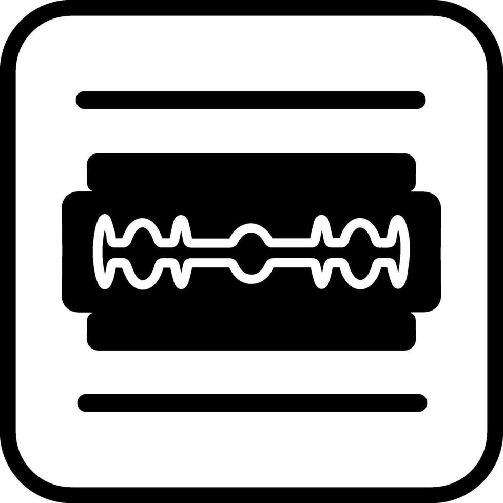 Vektorsymbol für Rasierklinge vektor