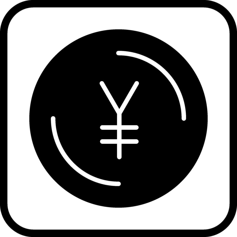 yen symbol vektor ikon