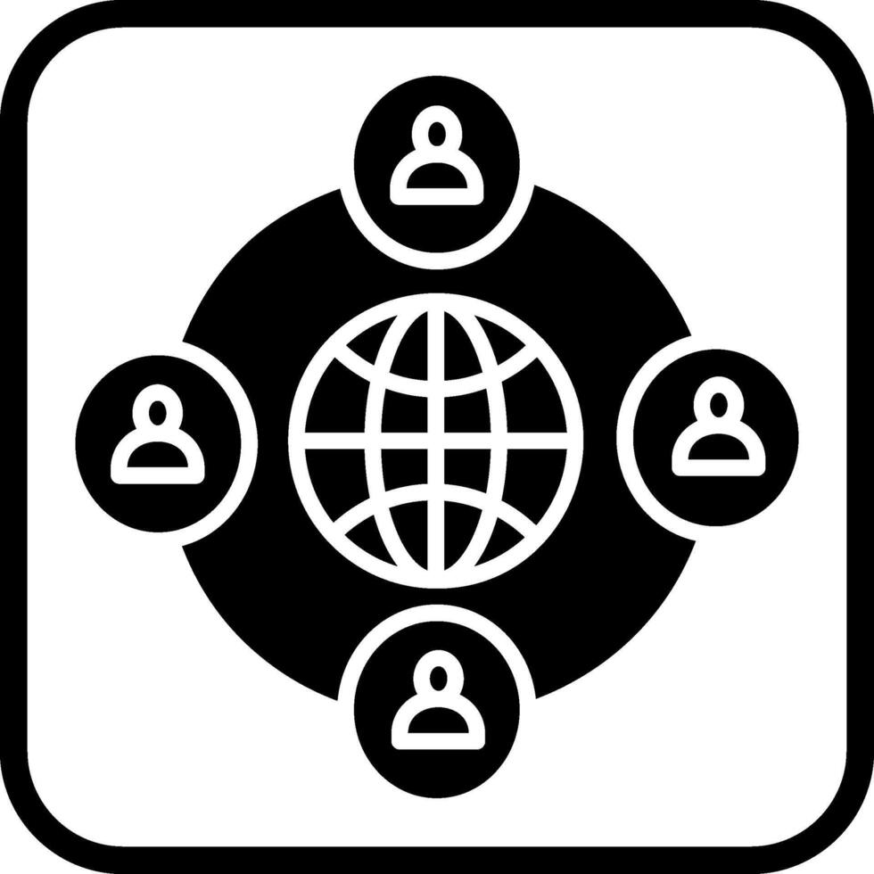 Unternehmen Netzwerk Vektor Symbol