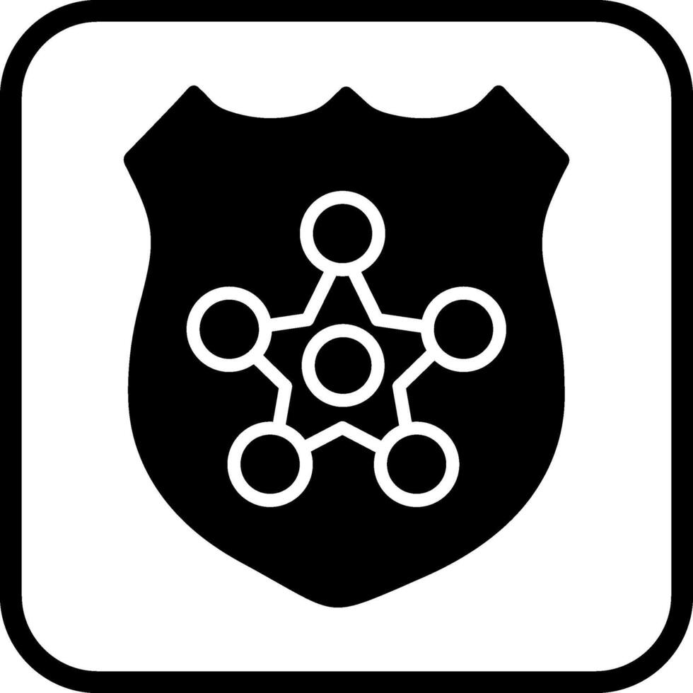 Polizei Abzeichen ii Vektor Symbol