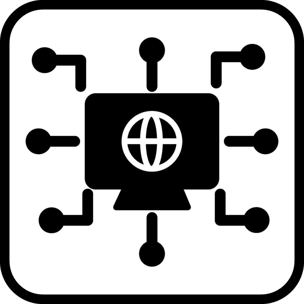 Vektorsymbol für digitalen Handel vektor