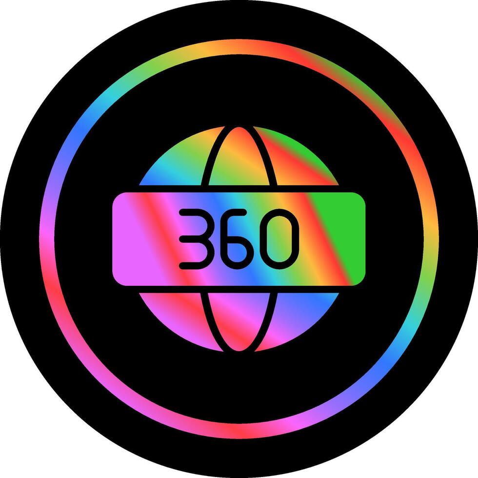 360-graders vektorikon vektor