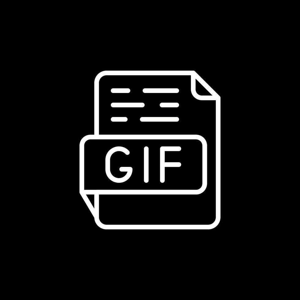 GIF-Vektorsymbol vektor