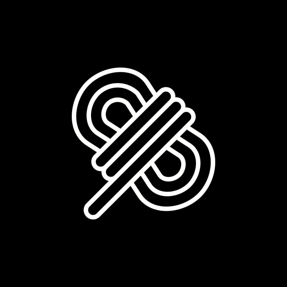 Kabel Bindungen Vektor Symbol