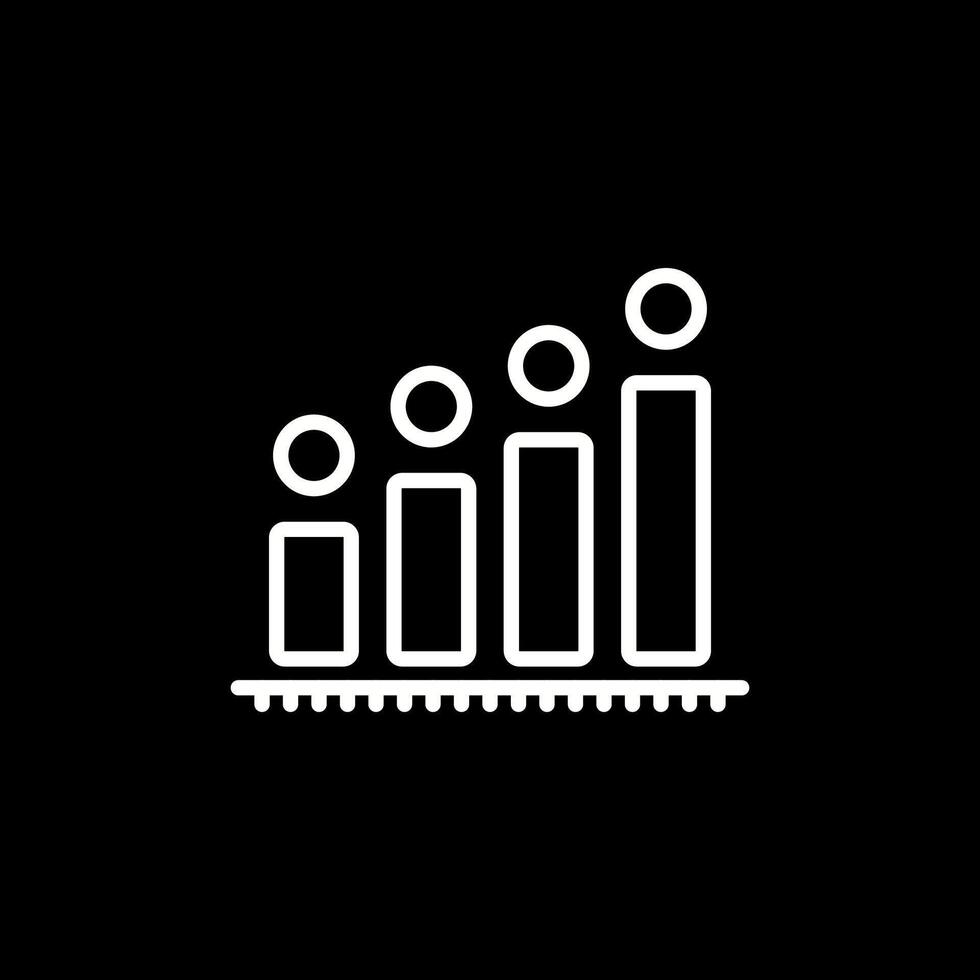 Balkendiagramm-Vektorsymbol vektor