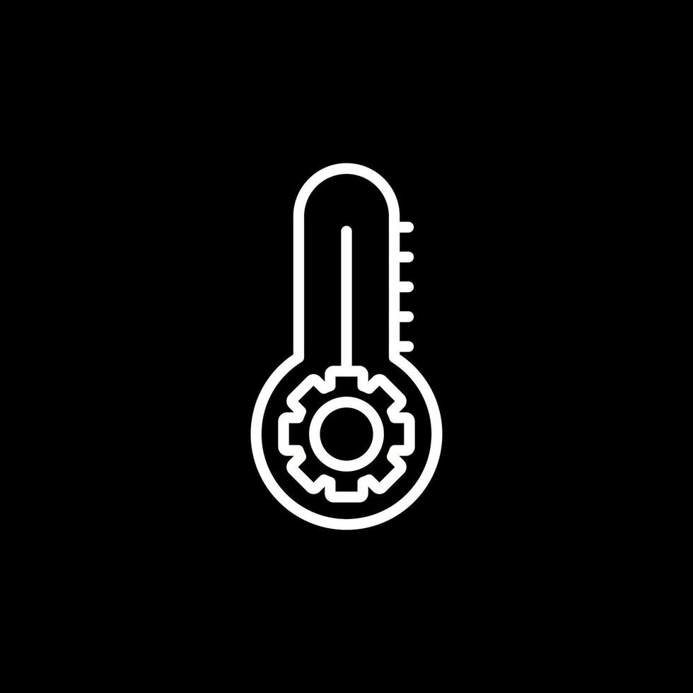 Thermometer-Vektor-Symbol vektor