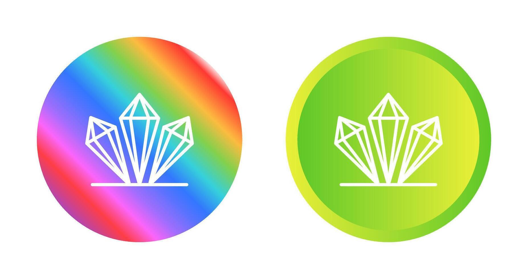 kristall vektor ikon