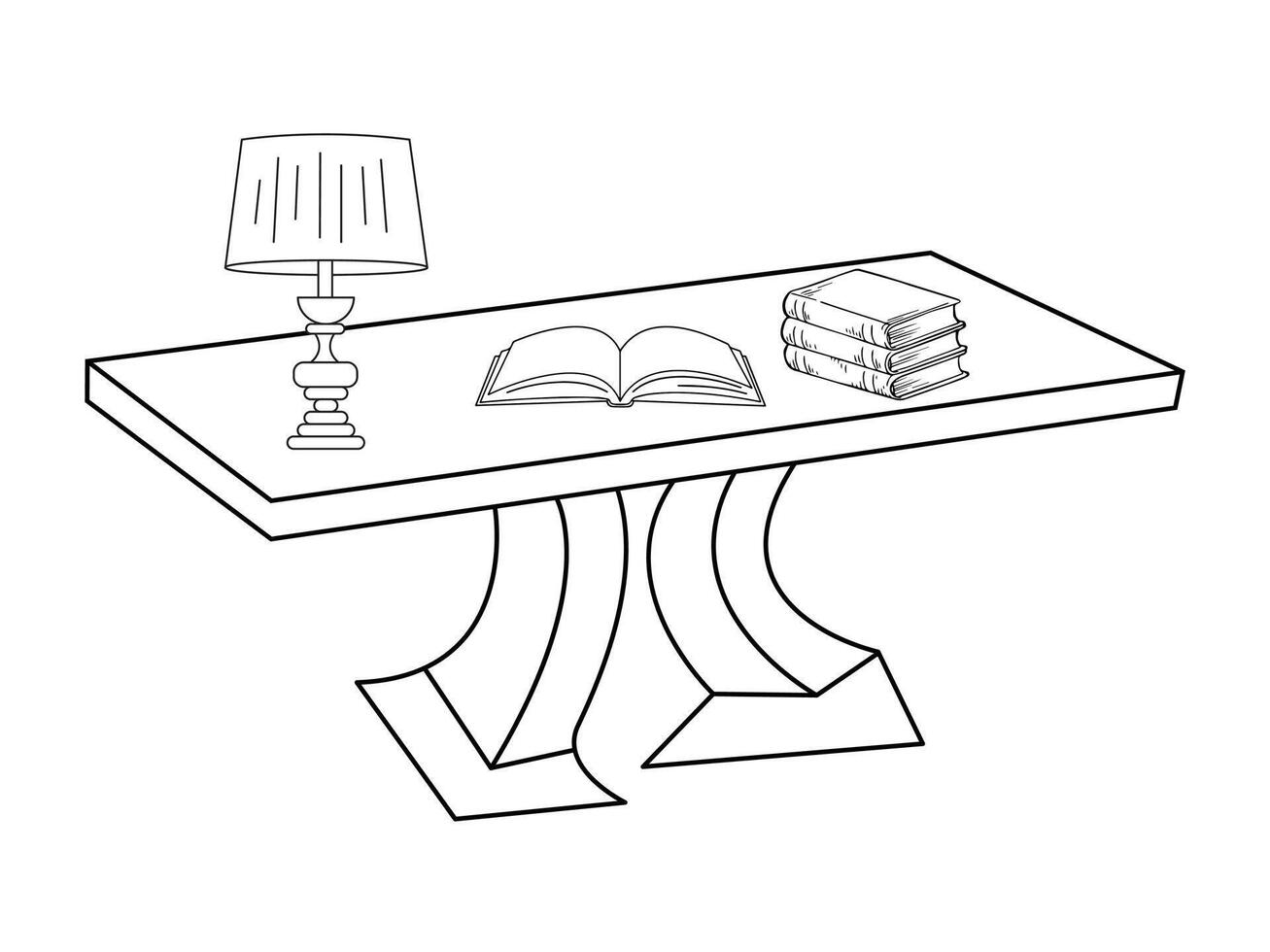 kaffe och te tabell med glas och trä- tabell, kopp av varm te och te blad på de trä- tabell och de te plantager bakgrund vektor