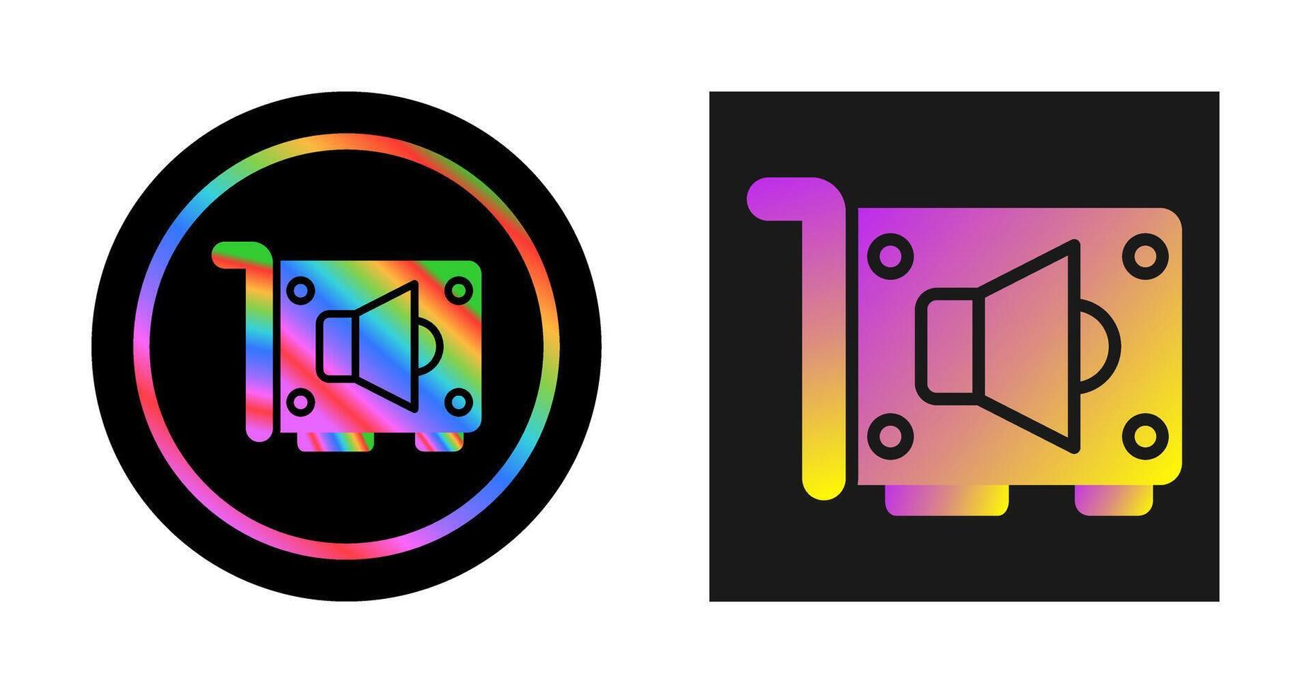 Vektorsymbol für Soundkarte vektor