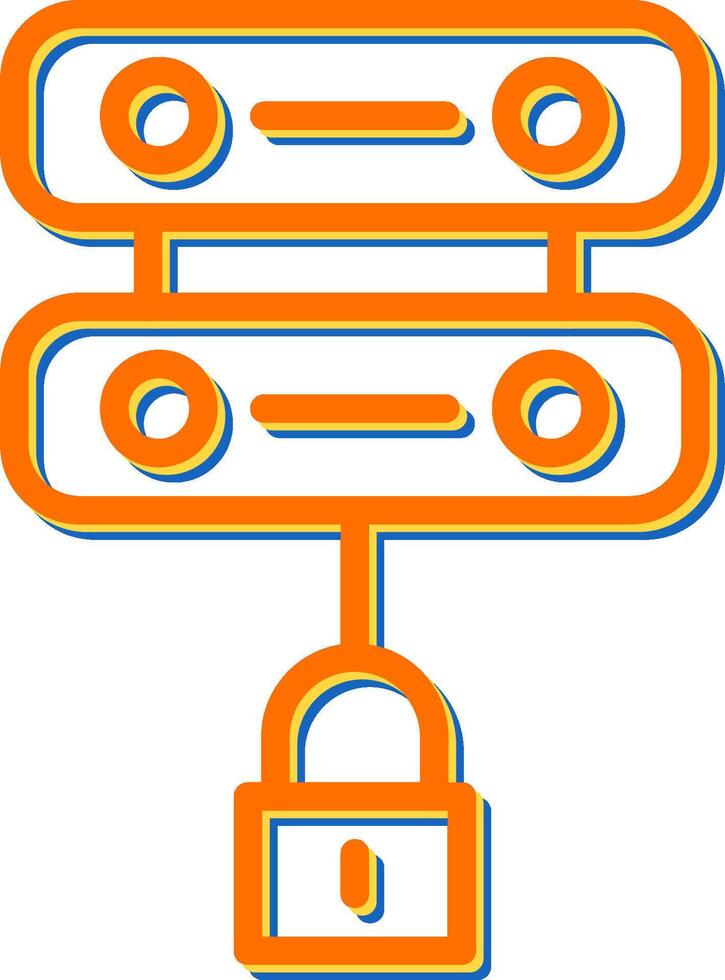 Server Sicherheit Vektor Symbol