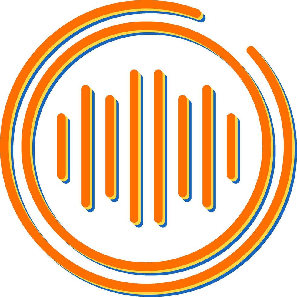 audio spektrum vektor ikon