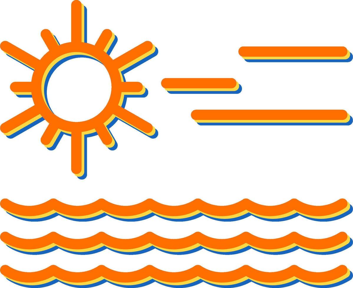 Ozean Vektor Symbol
