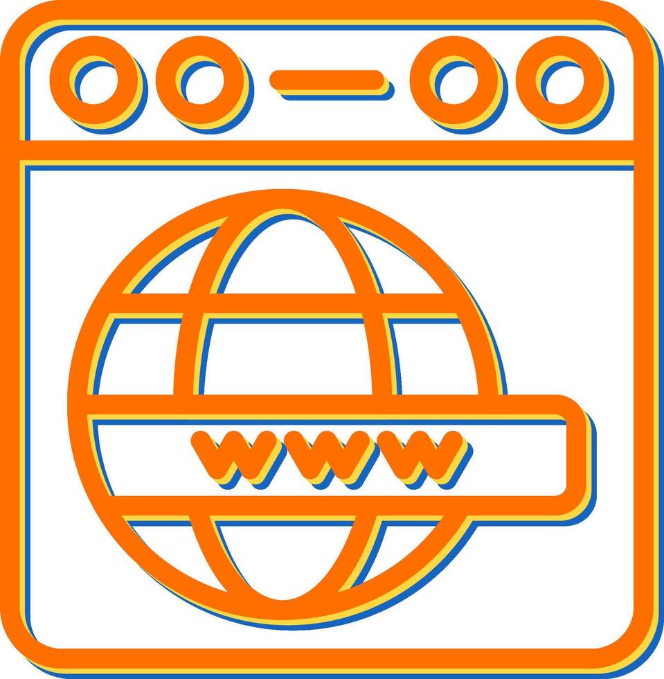 Browser-Vektor-Symbol vektor