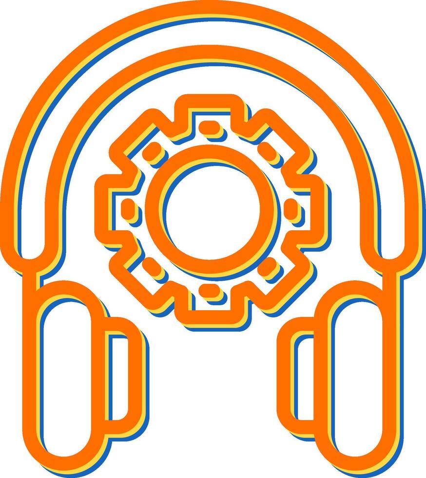 Headset-Vektor-Symbol vektor