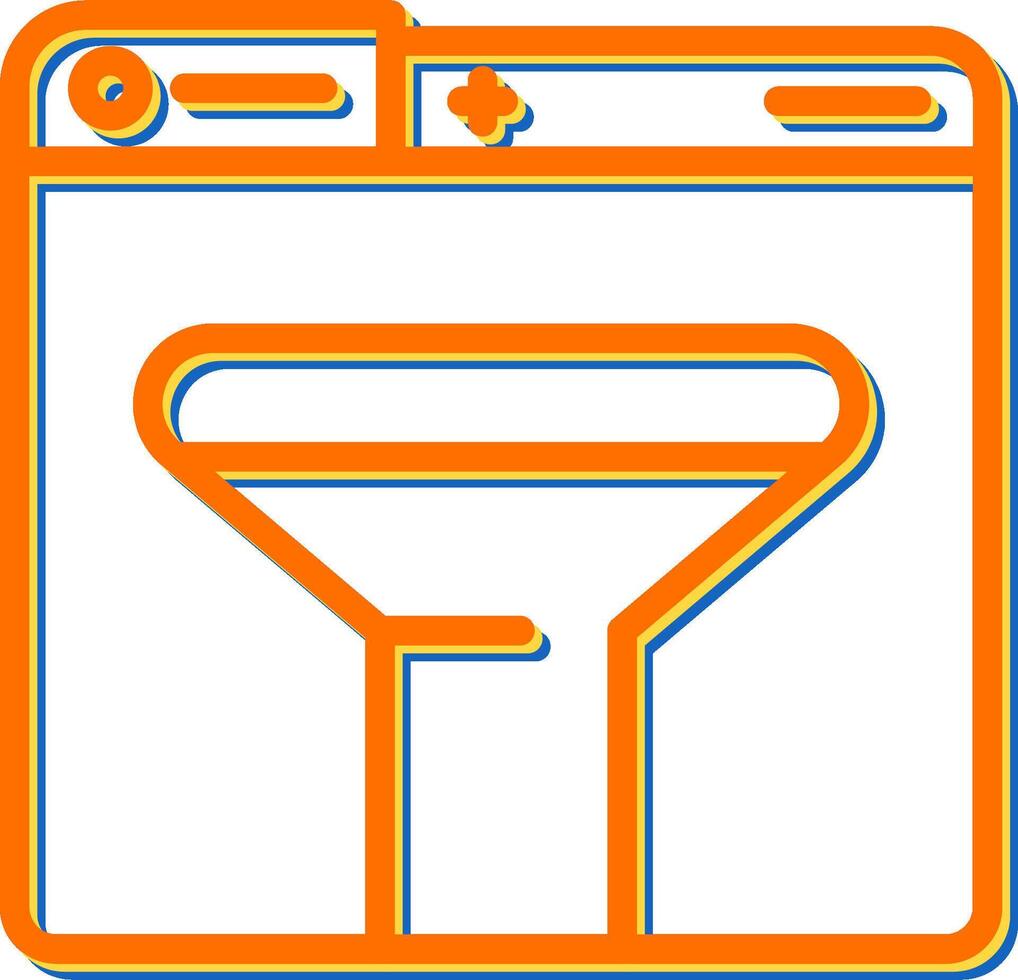 Symbol für Trichtervektor vektor