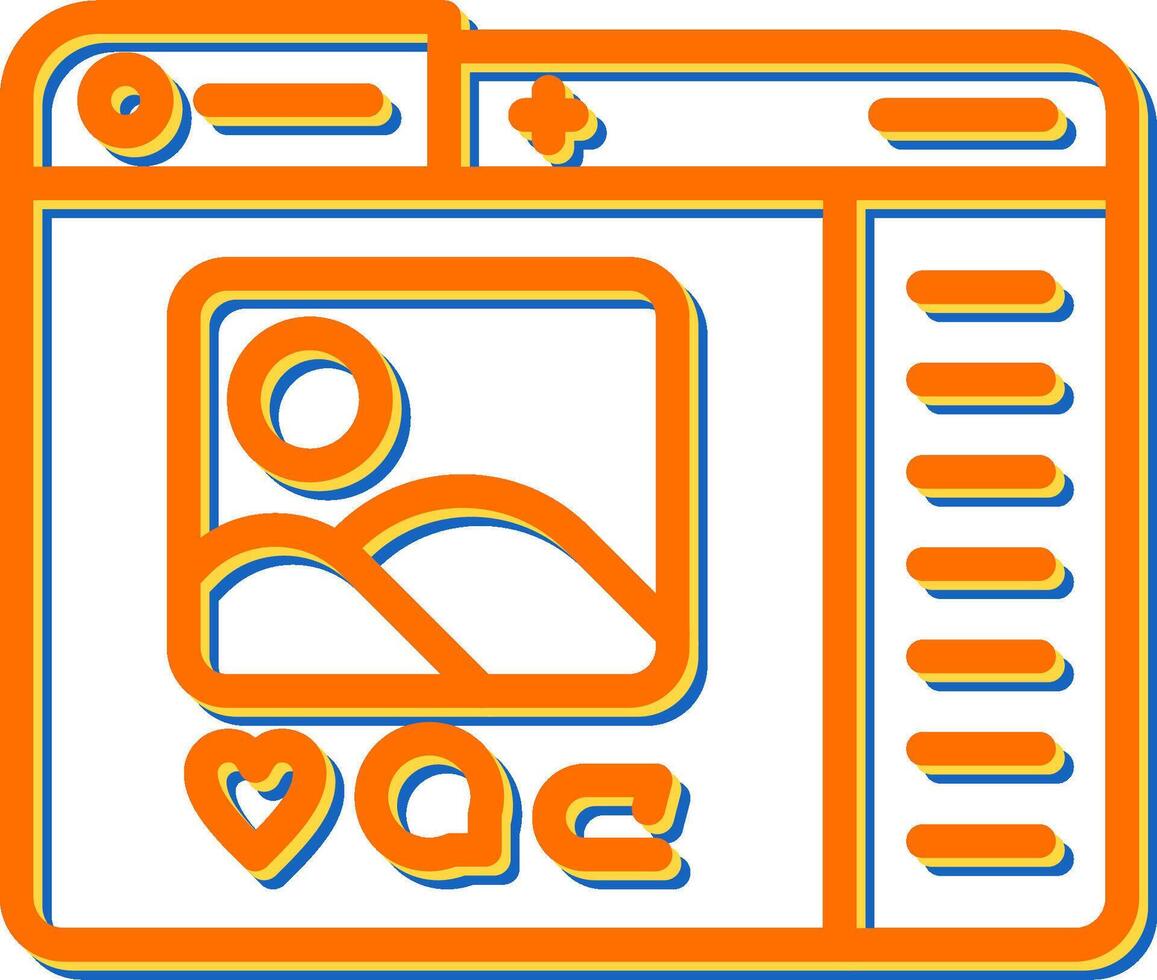 Vektorsymbol für soziale Medien vektor