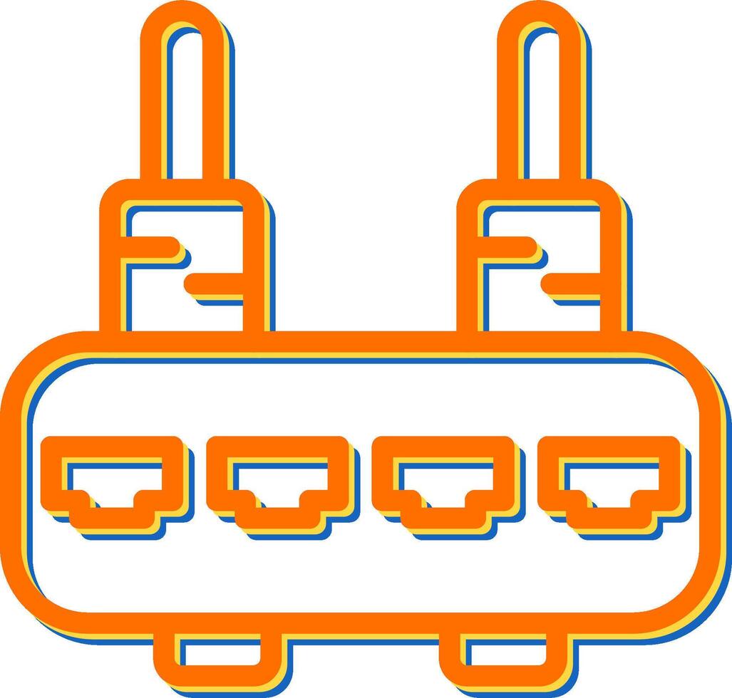 Router-Vektor-Symbol vektor