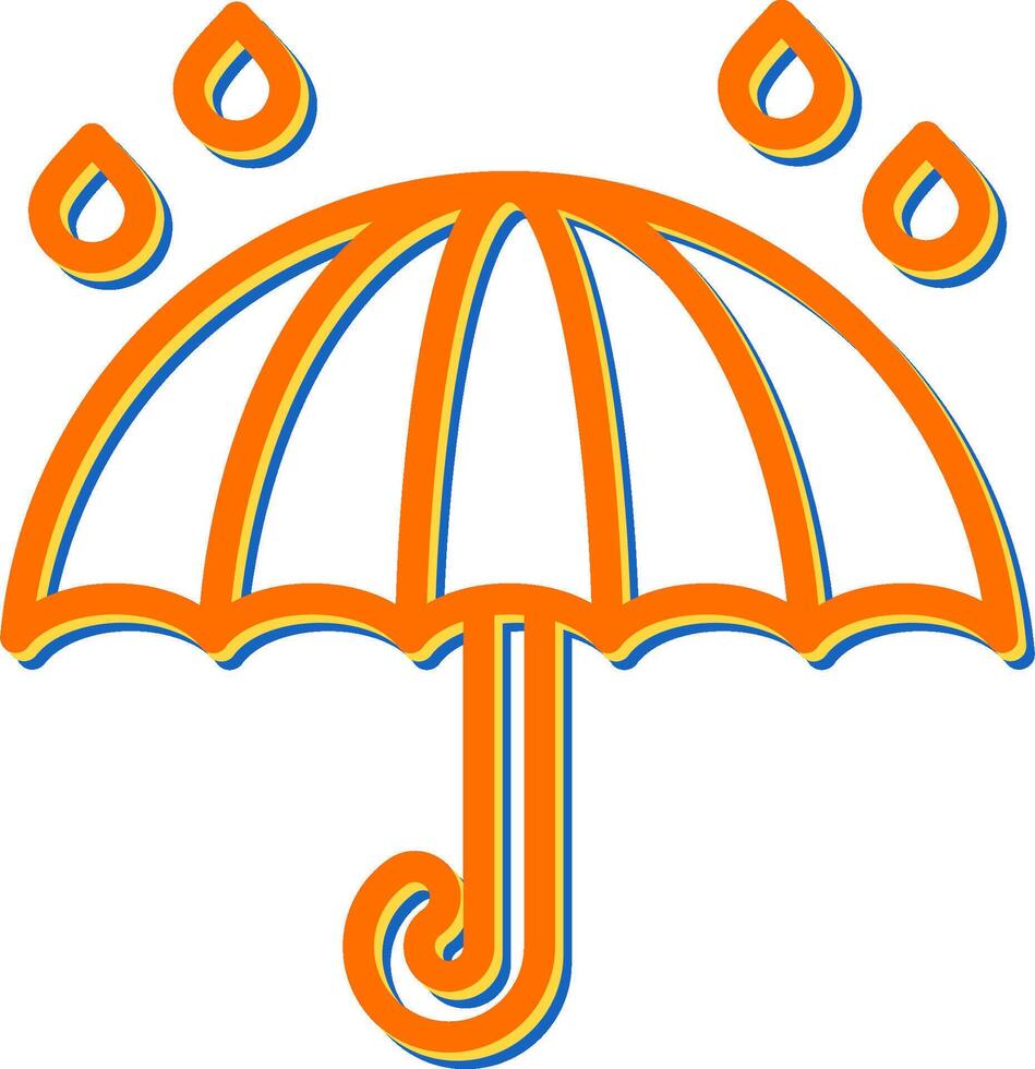 Regenschirm-Vektor-Symbol vektor