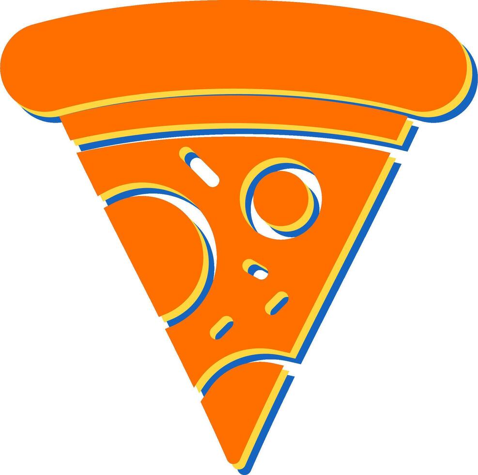 Pizza-Vektor-Symbol vektor