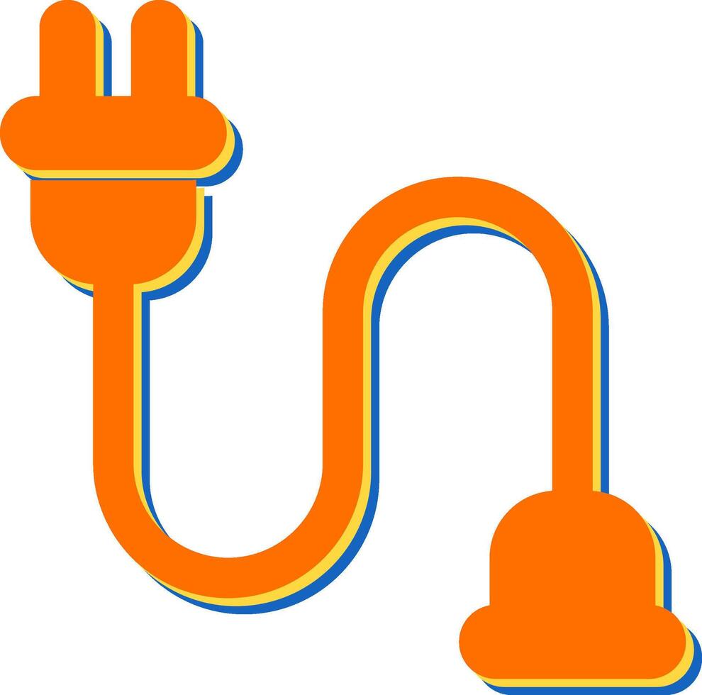 Kabel Verbinder Vektor Symbol