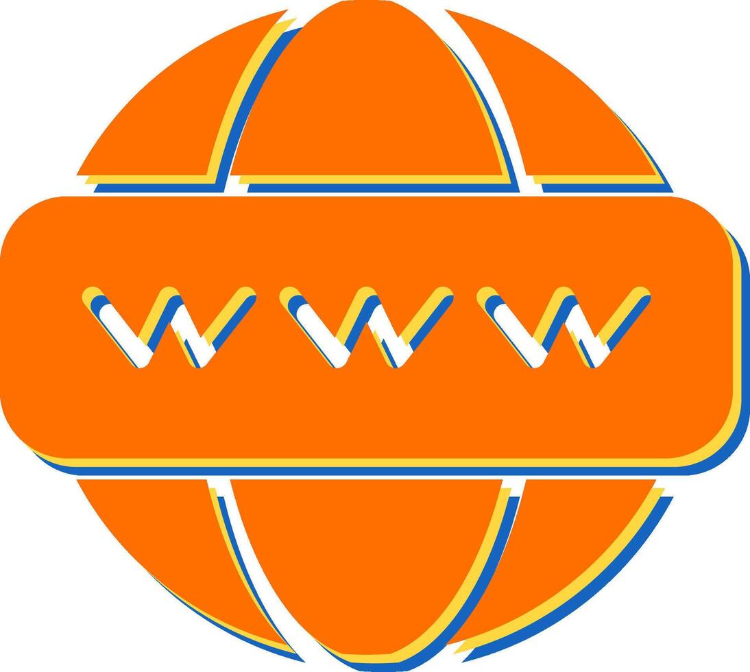 World Wide Web-Vektorsymbol vektor