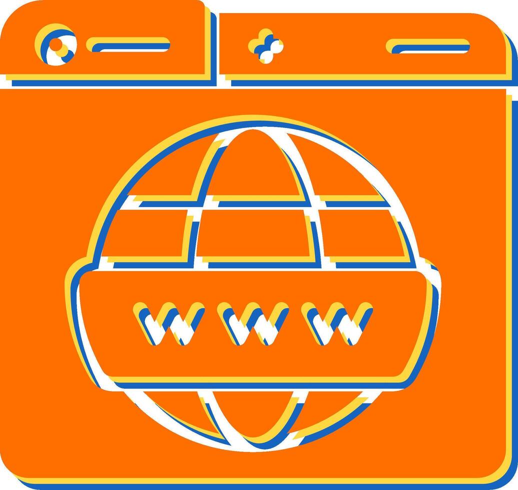 World Wide Web-Vektorsymbol vektor